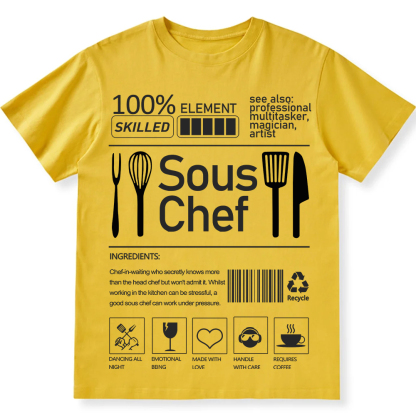 sous chef  Unisex Fit Cotton T-Shirt wearishow