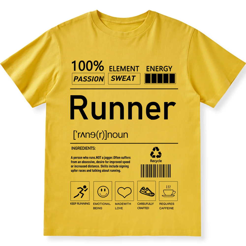 Runner  Unisex Fit Cotton T-Shirt wearishow