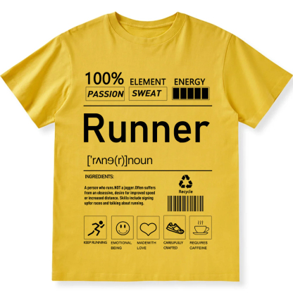 Runner  Unisex Fit Cotton T-Shirt wearishow