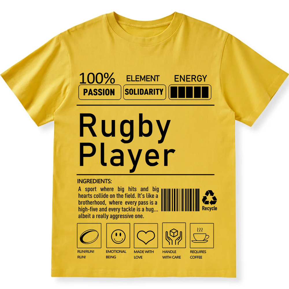 Rugby Player Unisex Fit Cotton T-Shirt wearishow