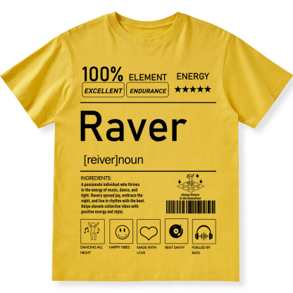 Raver Unisex Fit Cotton T-Shirt wearishow