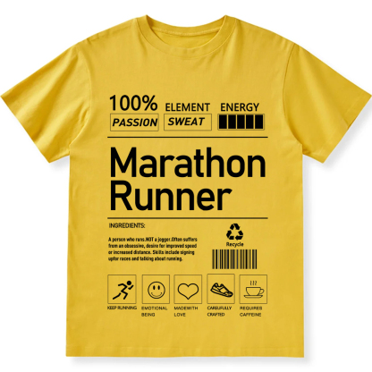 Marathon Runner  Unisex Fit Cotton T-Shirt wearishow
