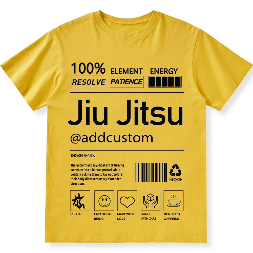 Jiu jitsu Customized Unisex Fit Cotton T-Shirt wearishow