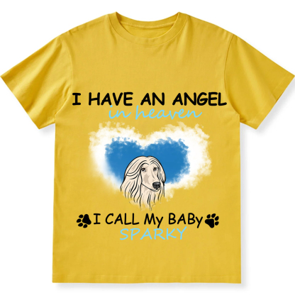 Have An Angel In Heaven - Personalized Custom Unisex Fit Cotton T-Shirt wearishow