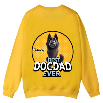 Best Dog Mom For Furry Kid - Personalized Custom Unisex Casual Crewneck Sweatshirt wearishow