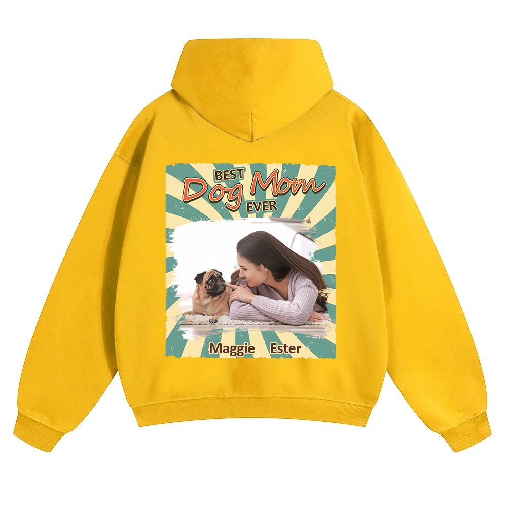 Retro Funny Dog Shirt Photo - Personalized Custom Unisex Soild Color Hoodies wearishow