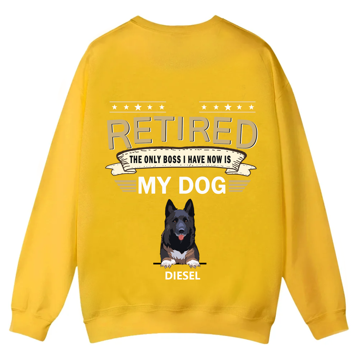 The Only Boss I Have - Personalized Custom Unisex Casual Crewneck Sweatshirt