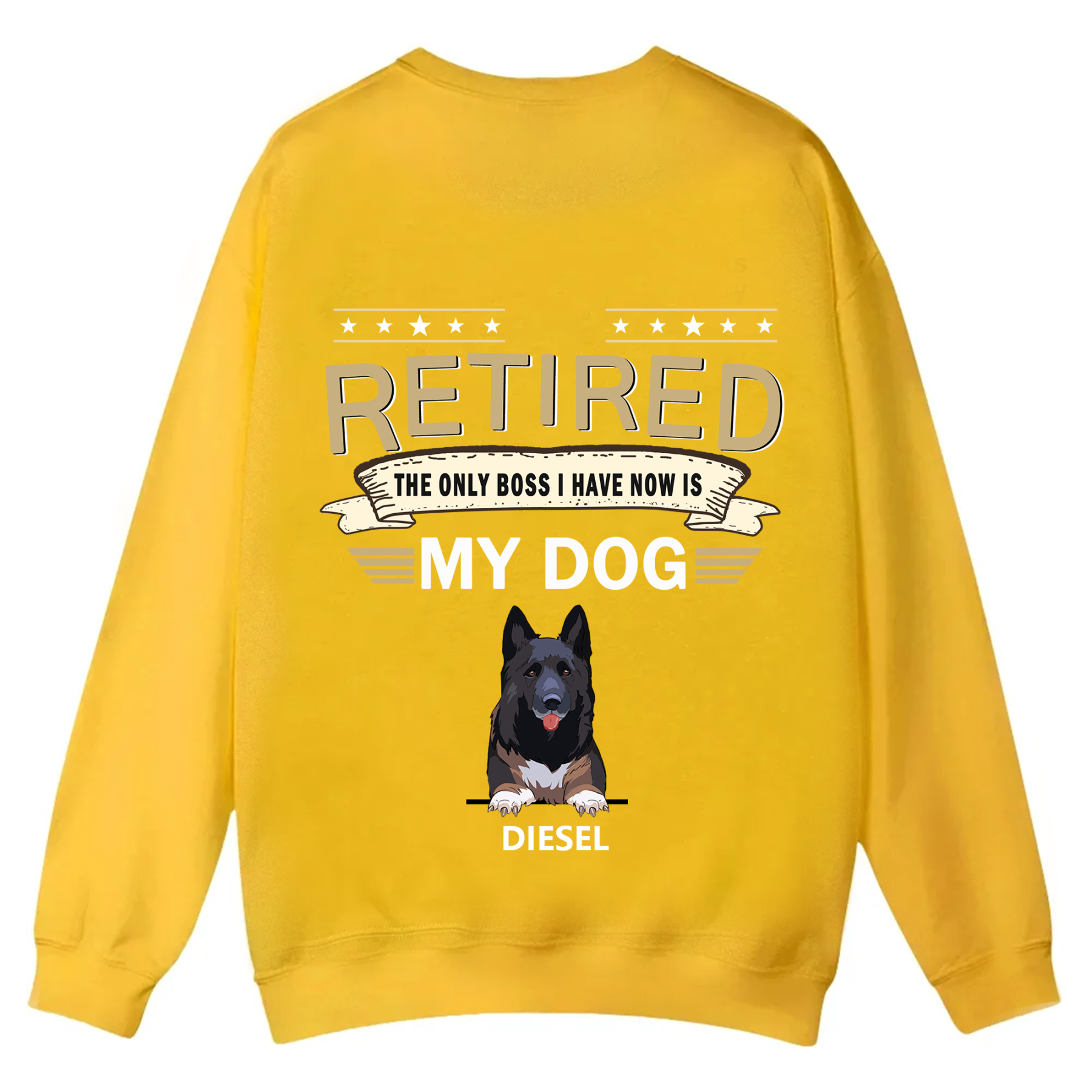 The Only Boss I Have - Personalized Custom Unisex Casual Crewneck Sweatshirt