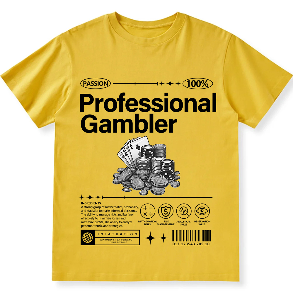 Professional Gambler Unisex Fit Cotton T-Shirt wearishow