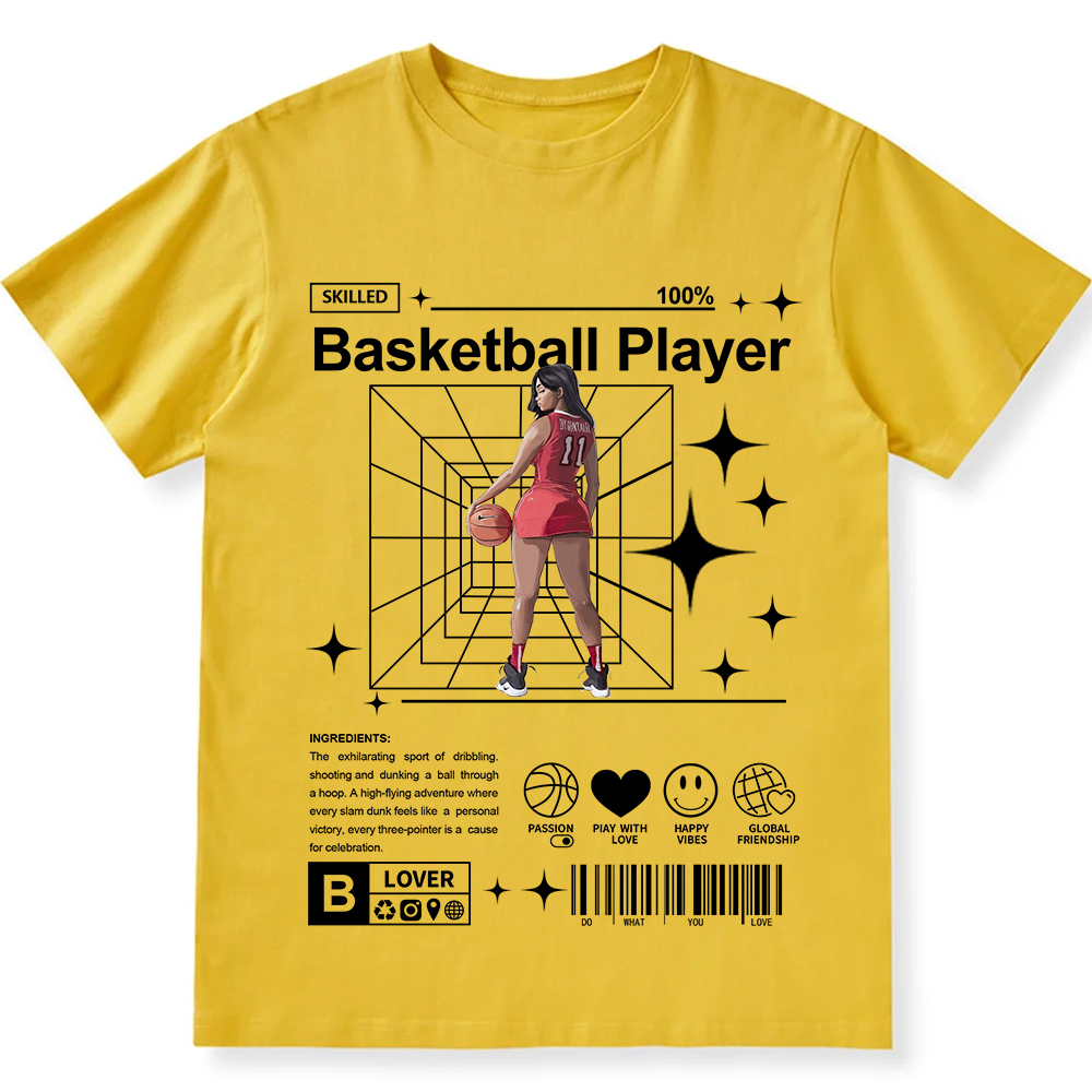 Basketball Player Unisex Fit Cotton T-Shirt wearishow