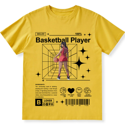 Basketball Player Unisex Fit Cotton T-Shirt wearishow