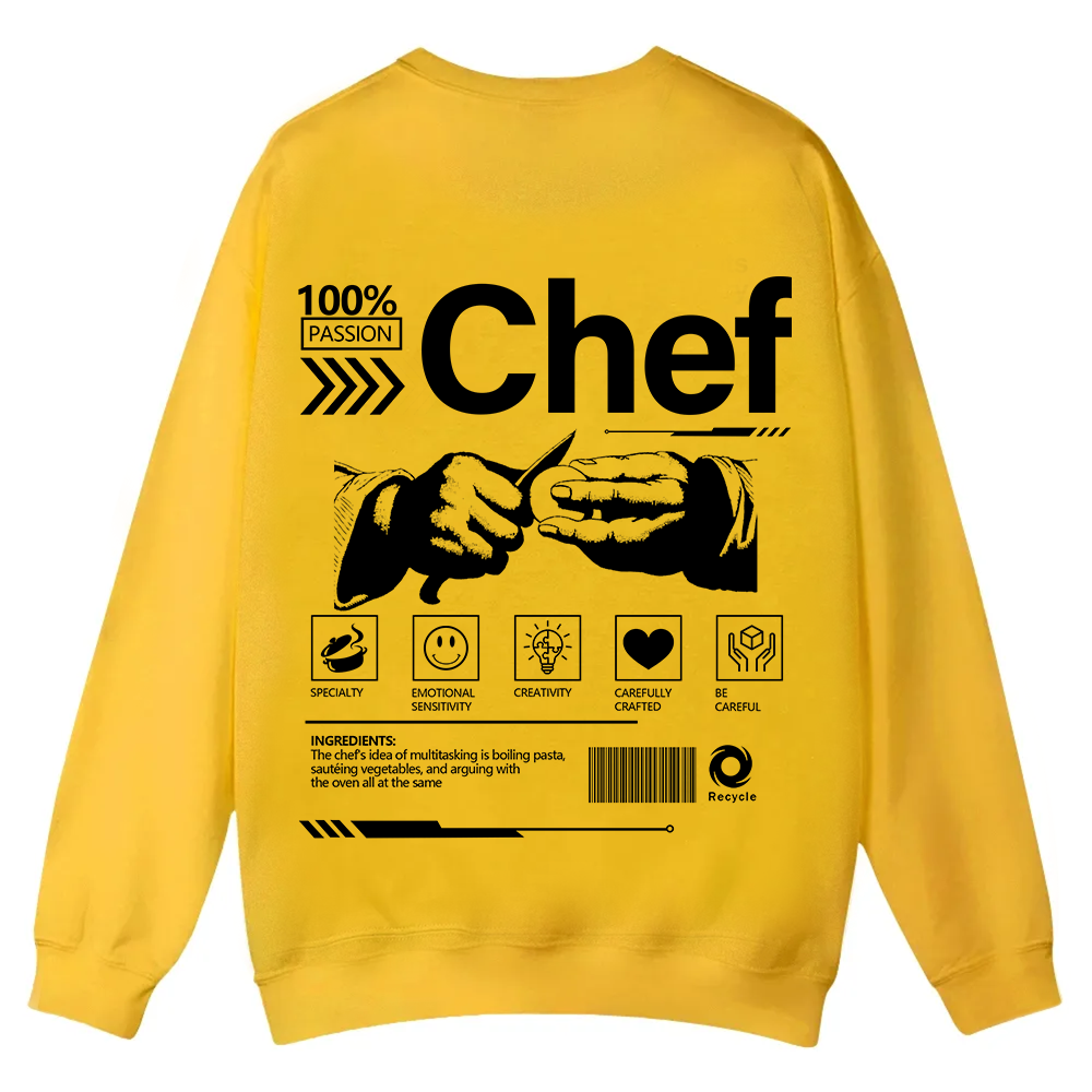 Chef Casual Crewneck Sweatshirt wearishow