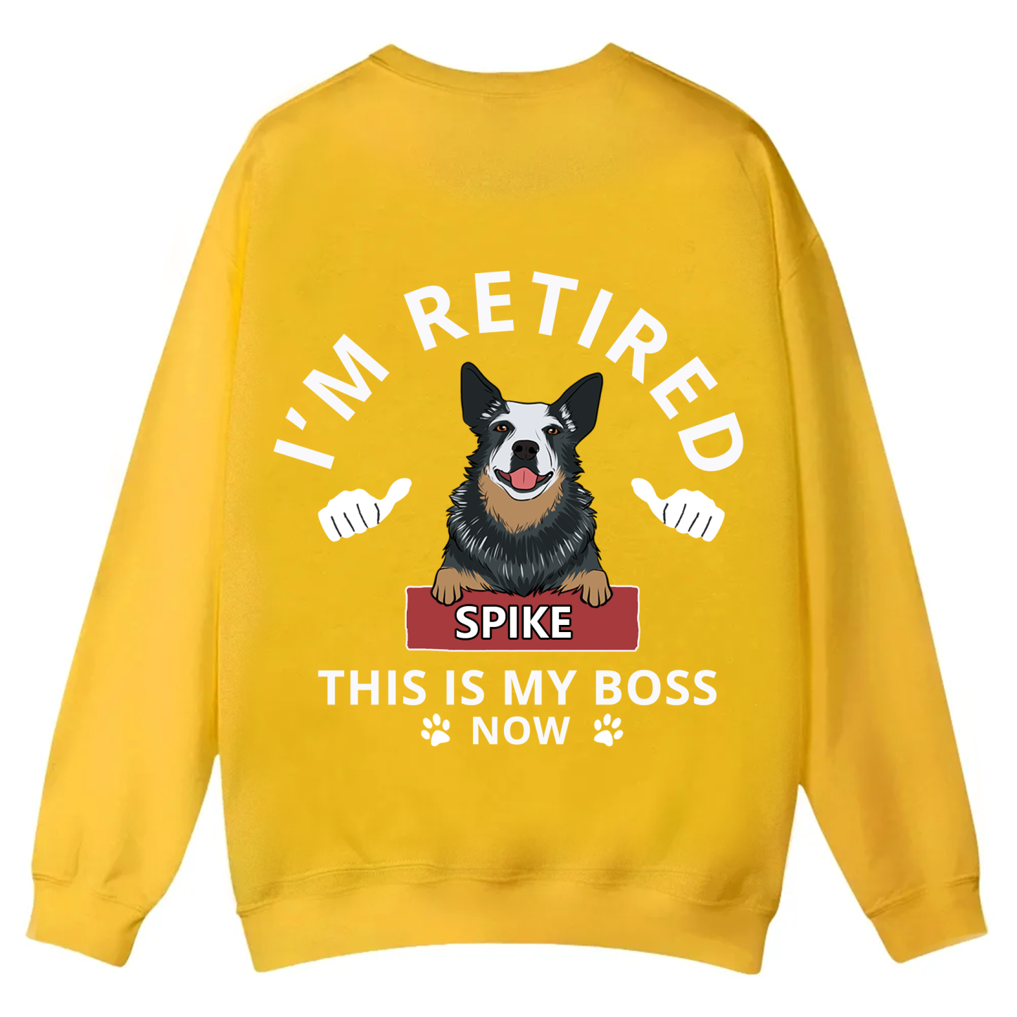 This Is My Boss - Personalized Custom Unisex Casual Crewneck Sweatshirt