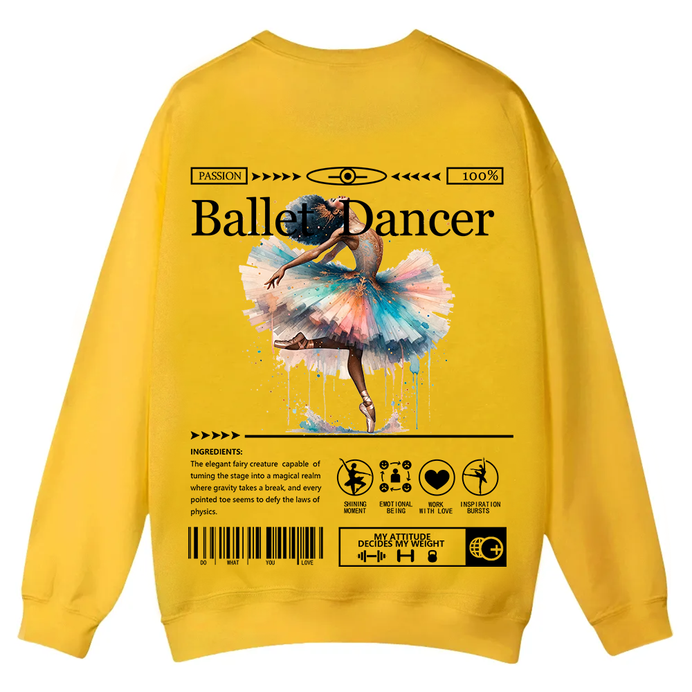 Ballet DancerCasual Crewneck Sweatshirt wearishow