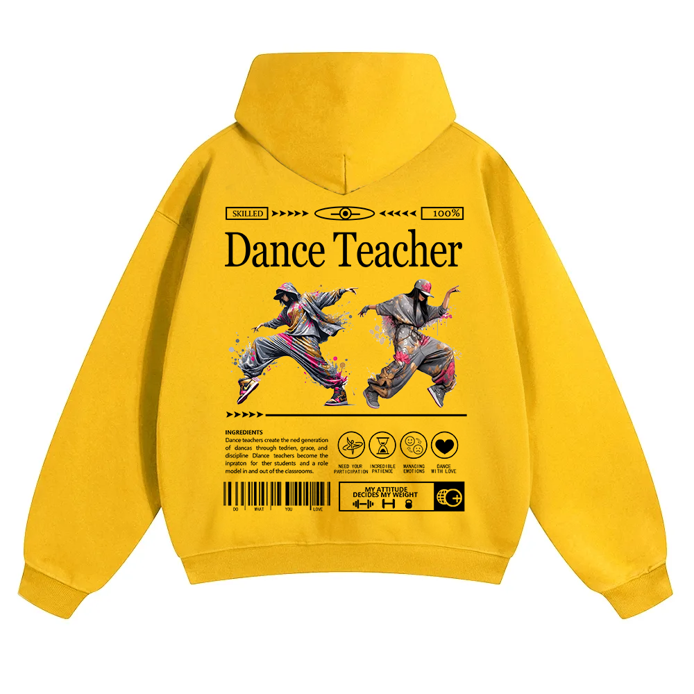 Dance Teacher Unisex Solid Color Hoodie wearishow