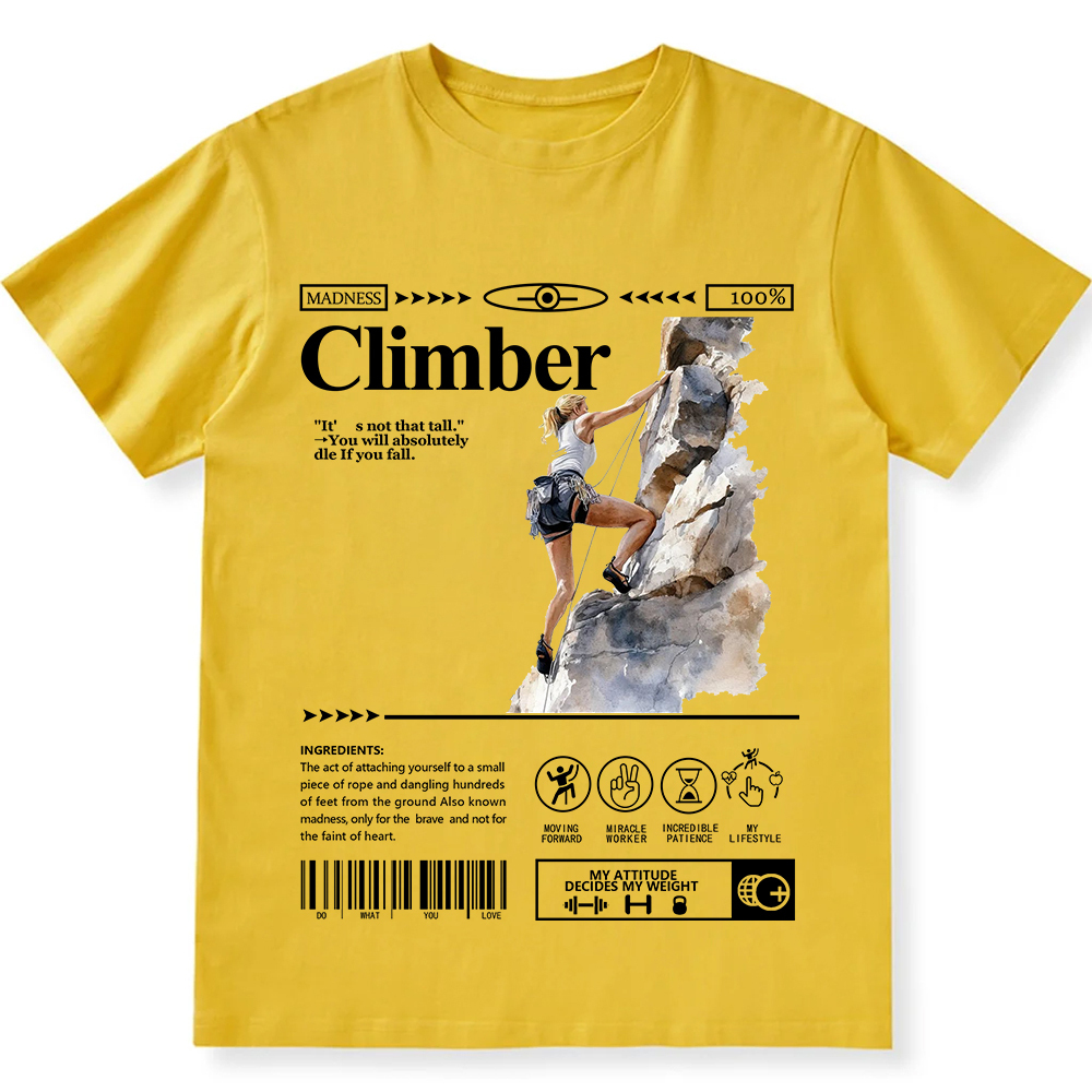 Climber Unisex Fit Cotton T-Shirt wearishow