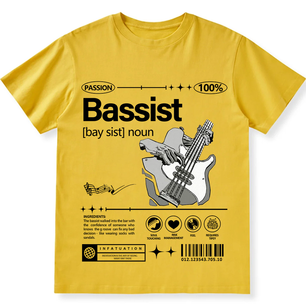 Bassist Unisex Fit Cotton T-Shirt wearishow