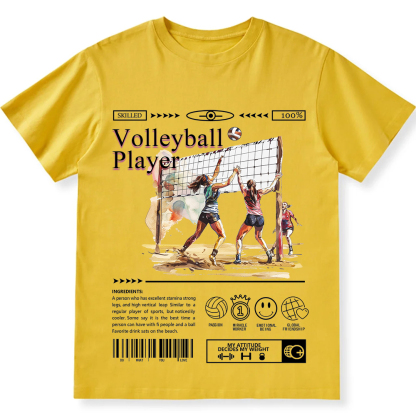 Volleyball Player Unisex Fit Cotton T-Shirt wearishow