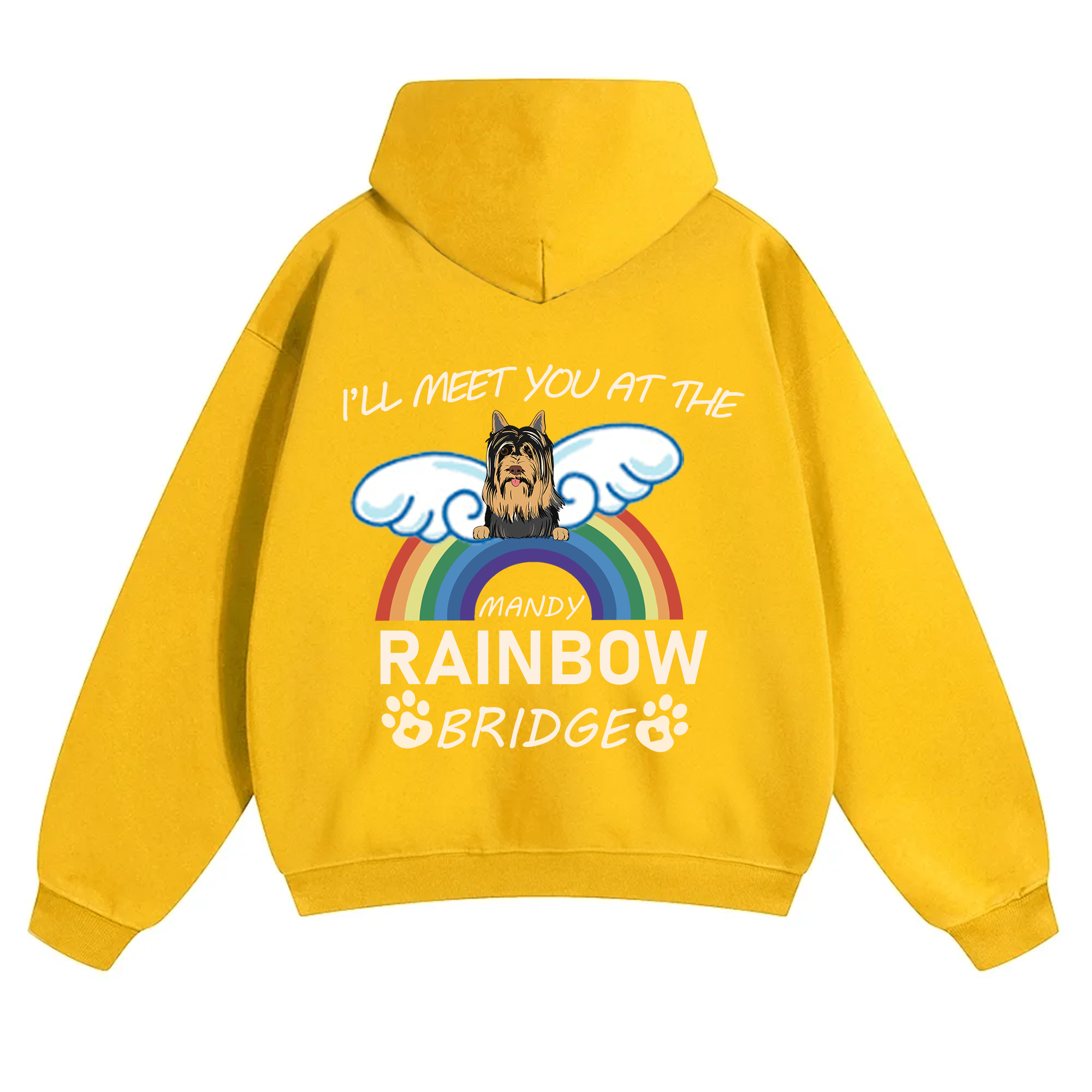 I'll Meet You At The Rainbow Bridge - Personalized Custom Unisex Hoodie