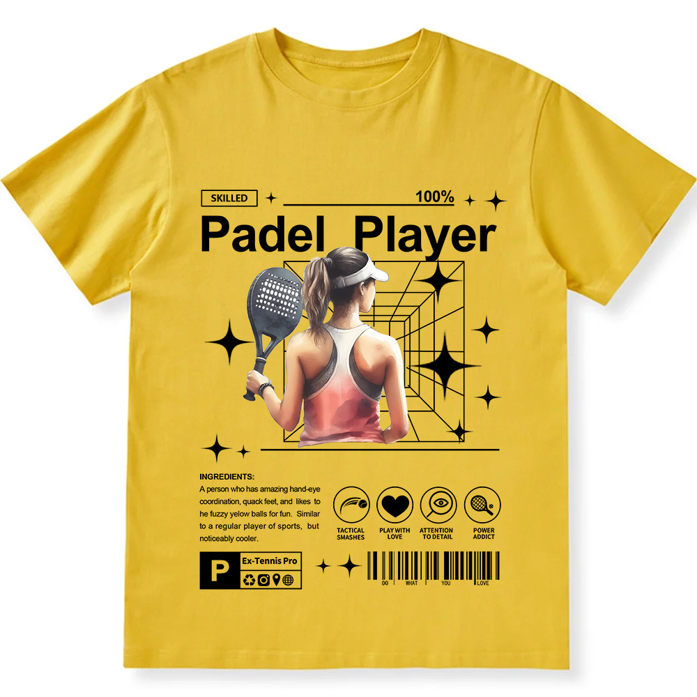 Padel Player Unisex Fit Cotton T-Shirt wearishow