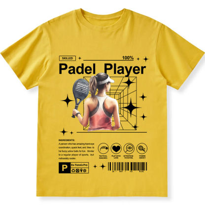 Padel Player Unisex Fit Cotton T-Shirt wearishow