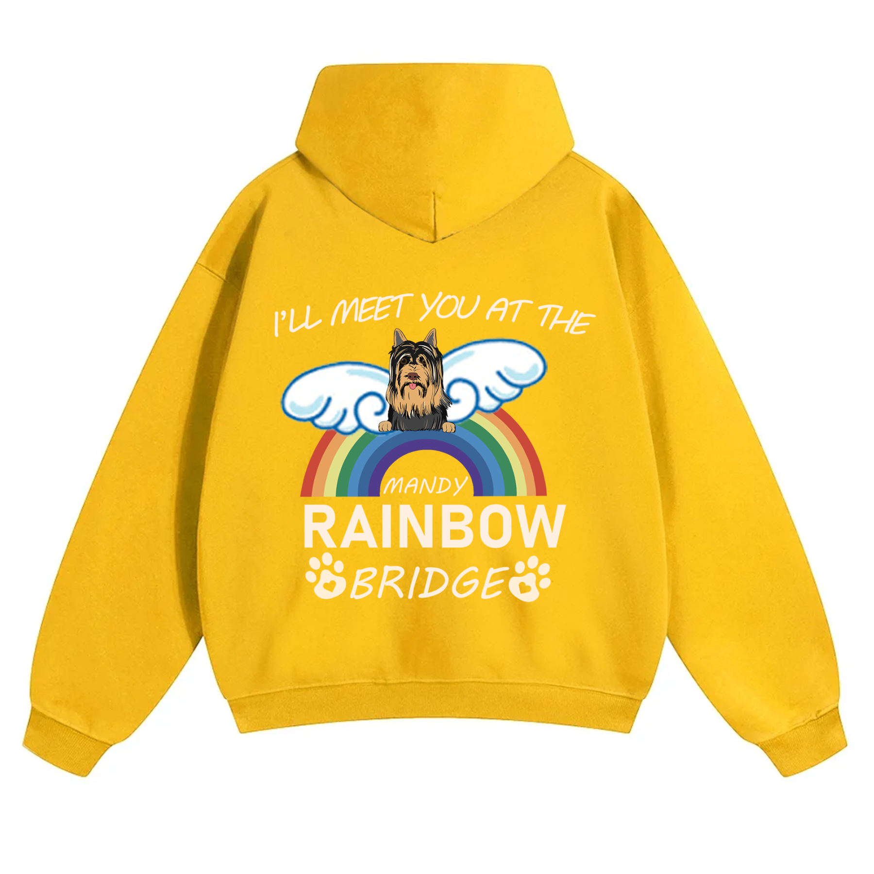 I'll Meet You At The Rainbow Bridge - Personalized Custom Unisex Hoodie