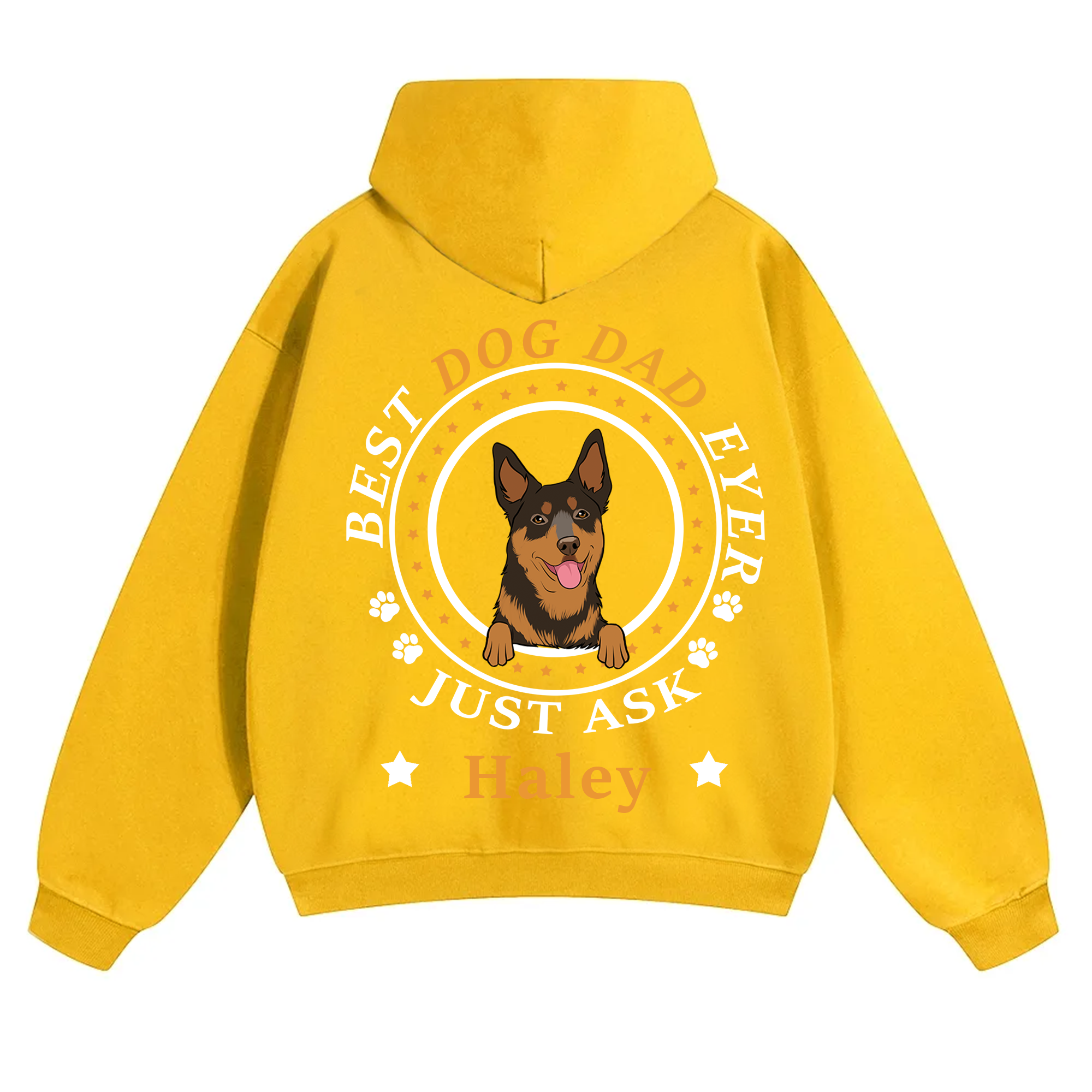 Best Dog Dad/Dog Mum Circle - Personalized Custom Unisex Hoodie
