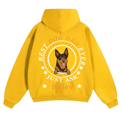 Best Dog Dad/Dog Mum Circle - Personalized Custom Unisex Hoodie