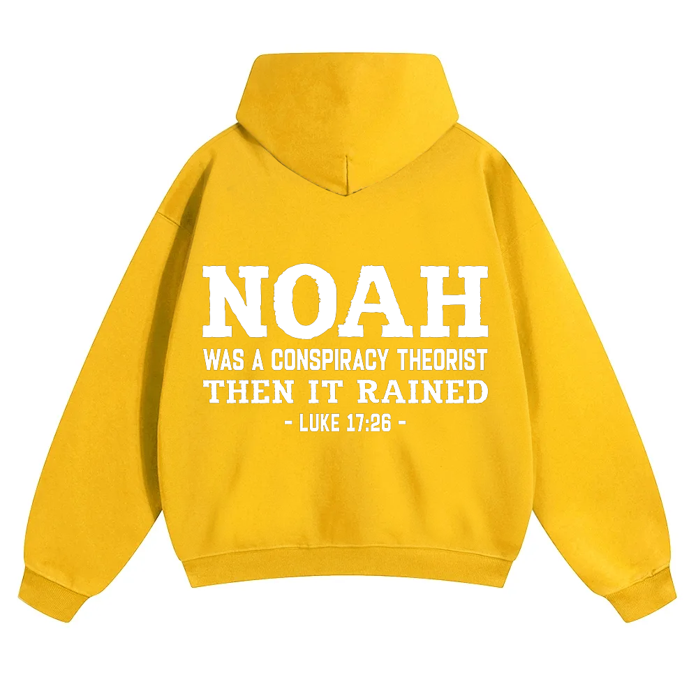 Noah Was a Conspiracy Theorist Unisex Solid Color Hoodie wearishow