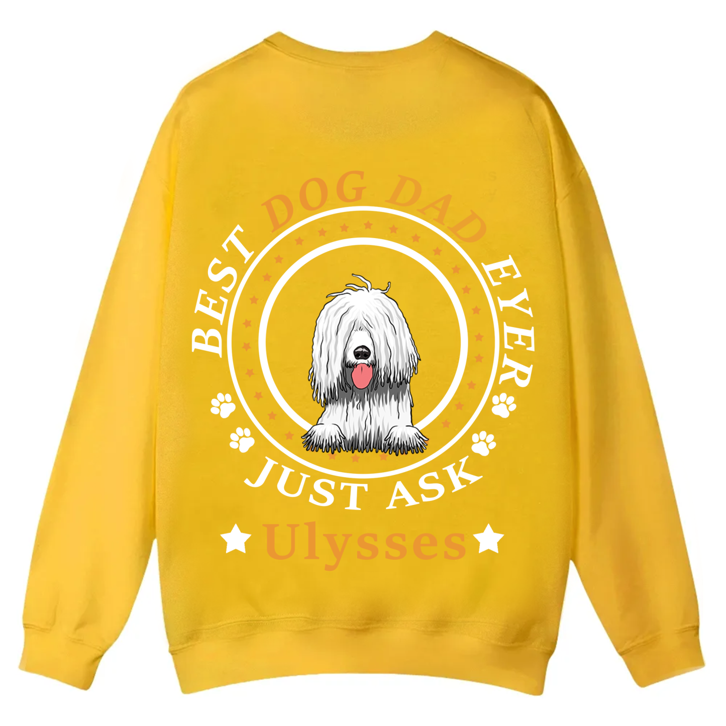 Best Dog Dad/Dog Mum Circle - Personalized Custom Unisex Casual Crewneck Sweatshirt