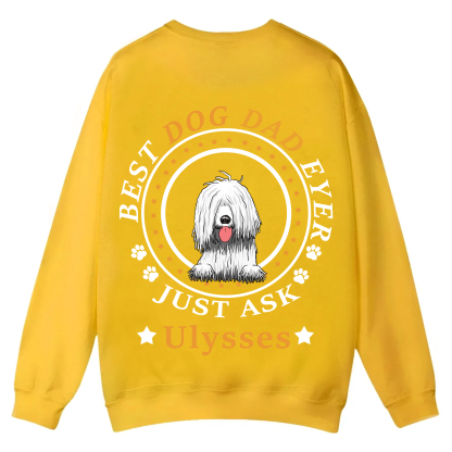 Best Dog Dad/Dog Mum Circle - Personalized Custom Unisex Casual Crewneck Sweatshirt