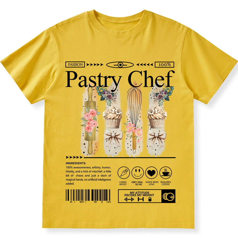 Pastry Chef Unisex Fit Cotton T-Shirt wearishow