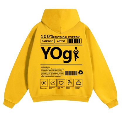 Yogi Solid Color Unisex Hoodie