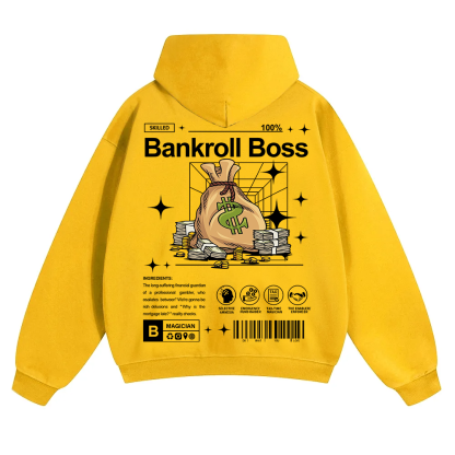 Bankroll Boss Unisex Solid Color Hoodie wearishow