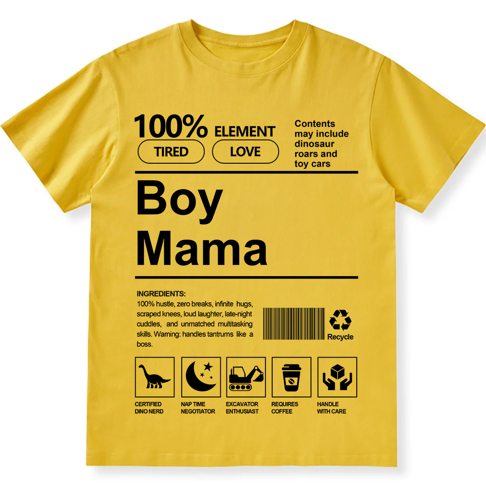 Boy Mama Unisex Fit Cotton T-Shirt wearishow