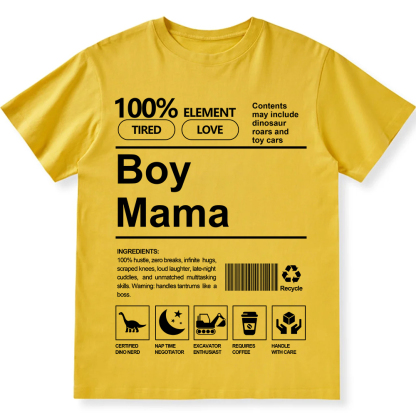 Boy Mama Unisex Fit Cotton T-Shirt wearishow