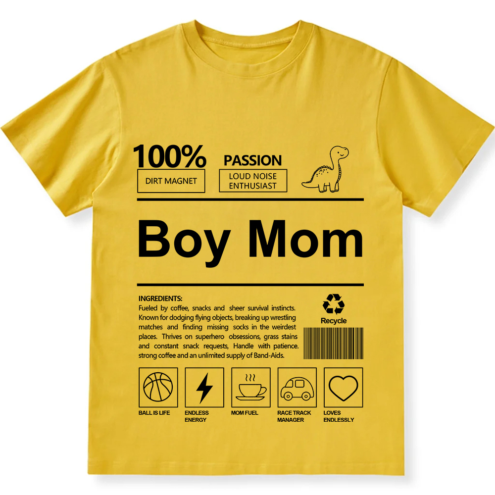 Boy Mom Unisex Fit Cotton T-Shirt wearishow