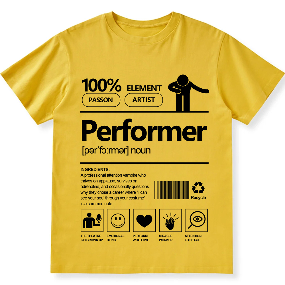 Performer Unisex Fit Cotton T-Shirt wearishow