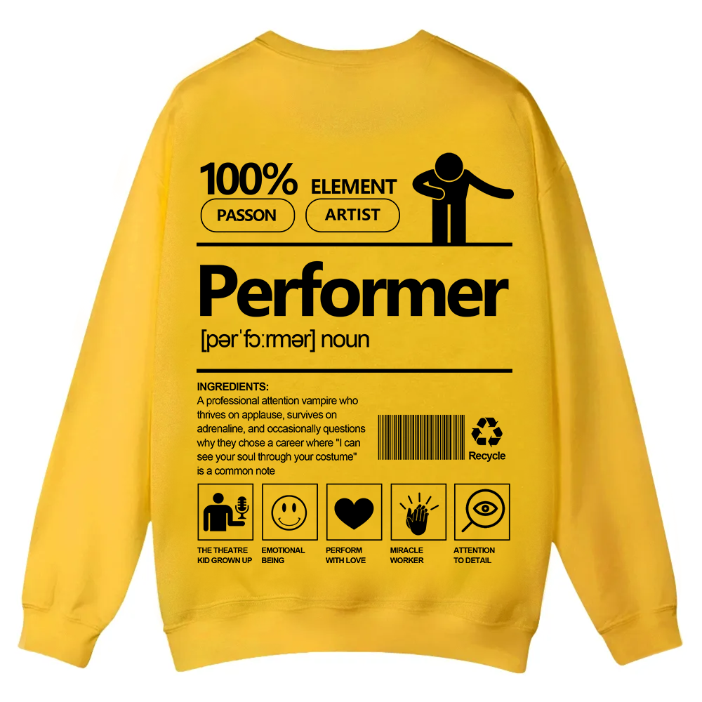 Performer Casual Crewneck Sweatshirt wearishow