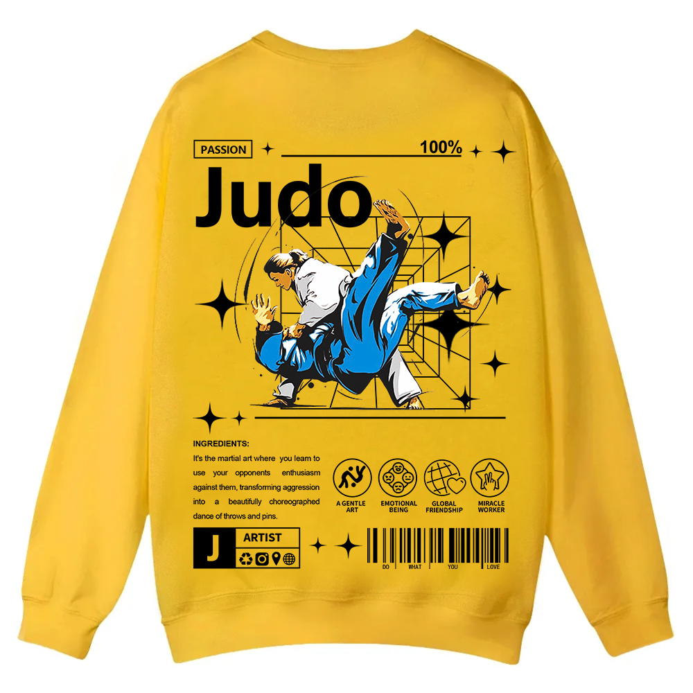 Judo Casual Crewneck Sweatshirt wearishow