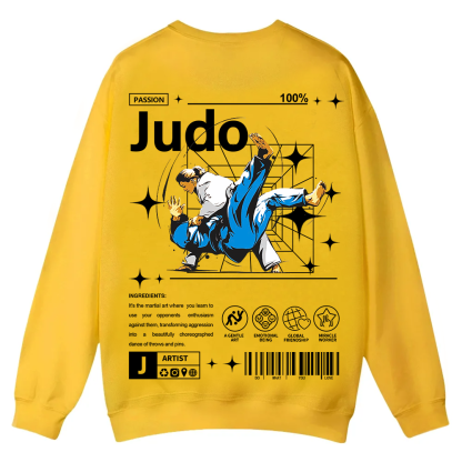 Judo Casual Crewneck Sweatshirt wearishow