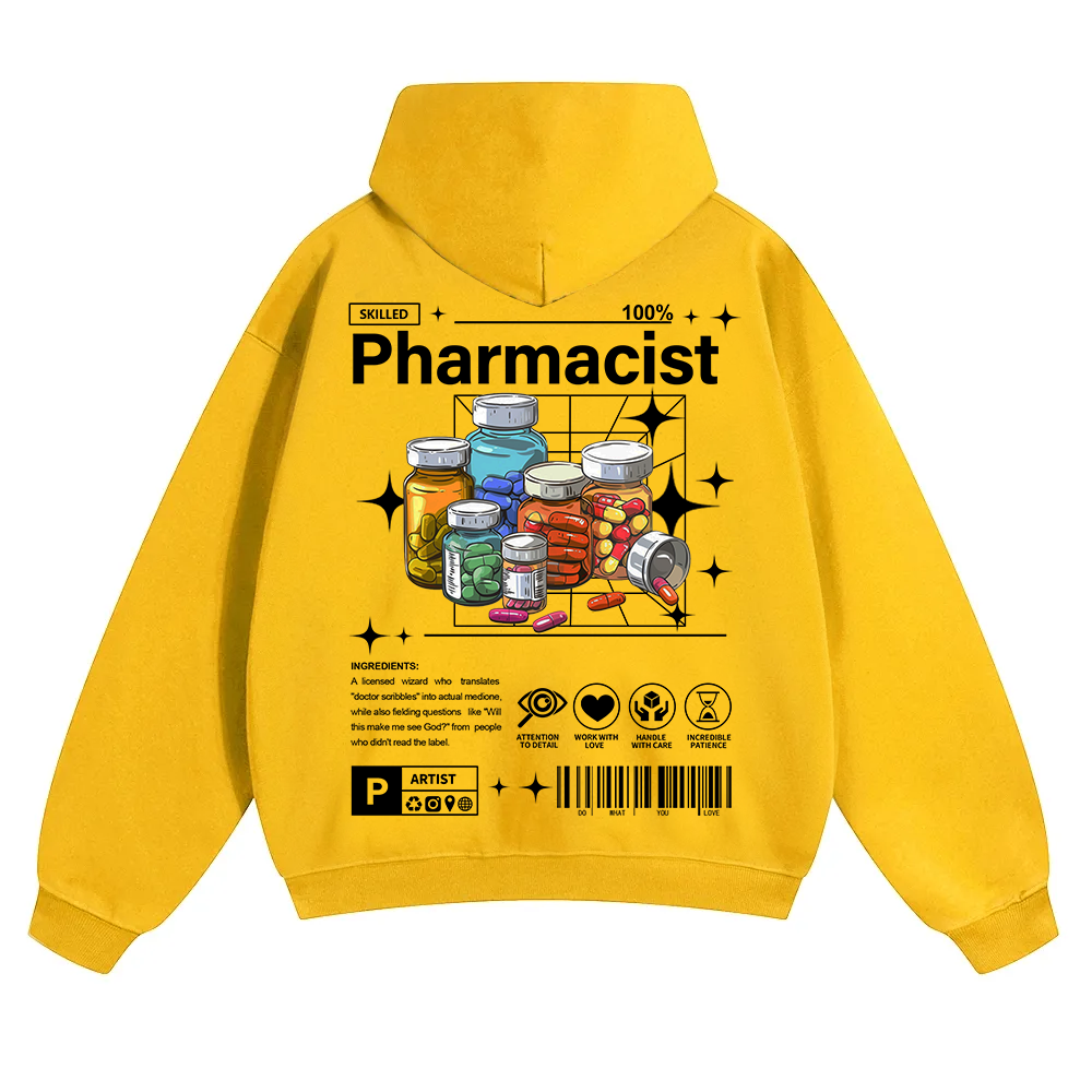 Pharmacist Unisex Solid Color Hoodie wearishow