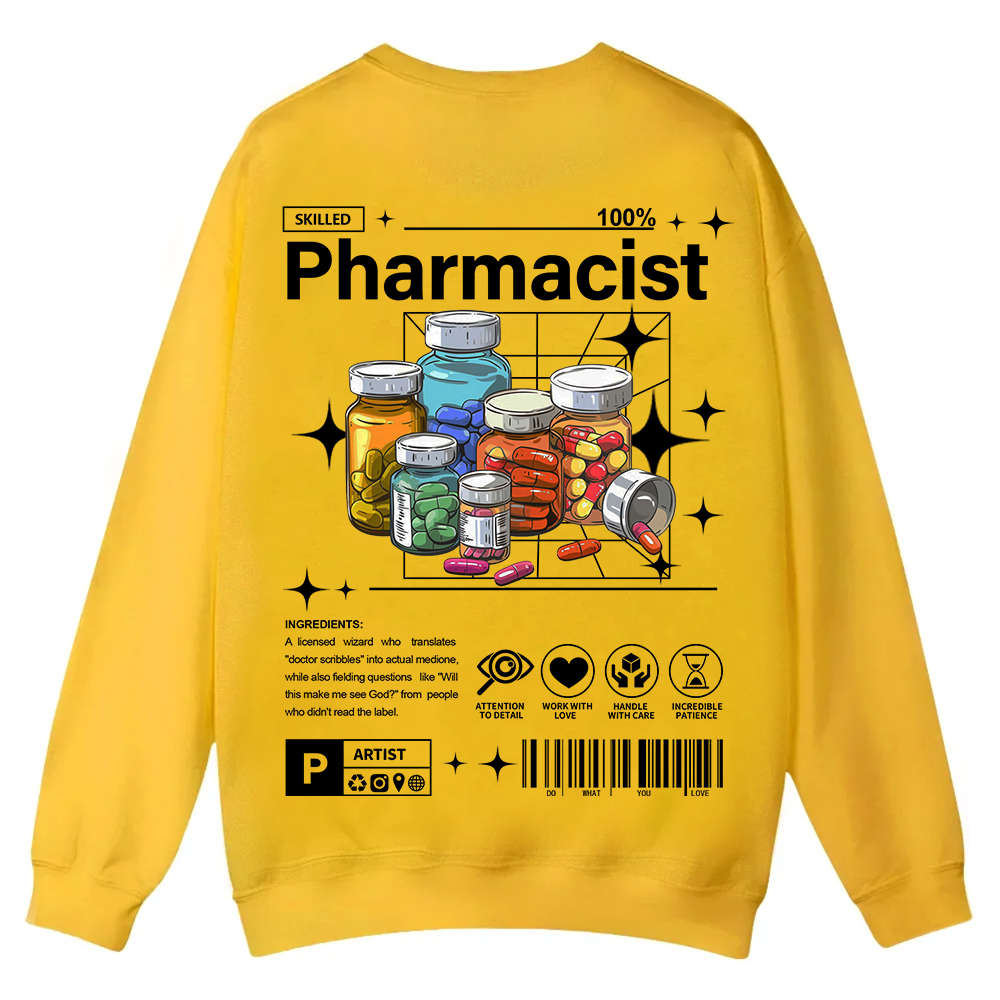 Pharmacist Casual Crewneck Sweatshirt wearishow