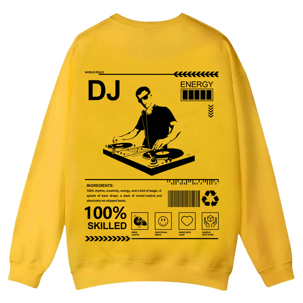 DJ Casual Crewneck Sweatshirt wearishow