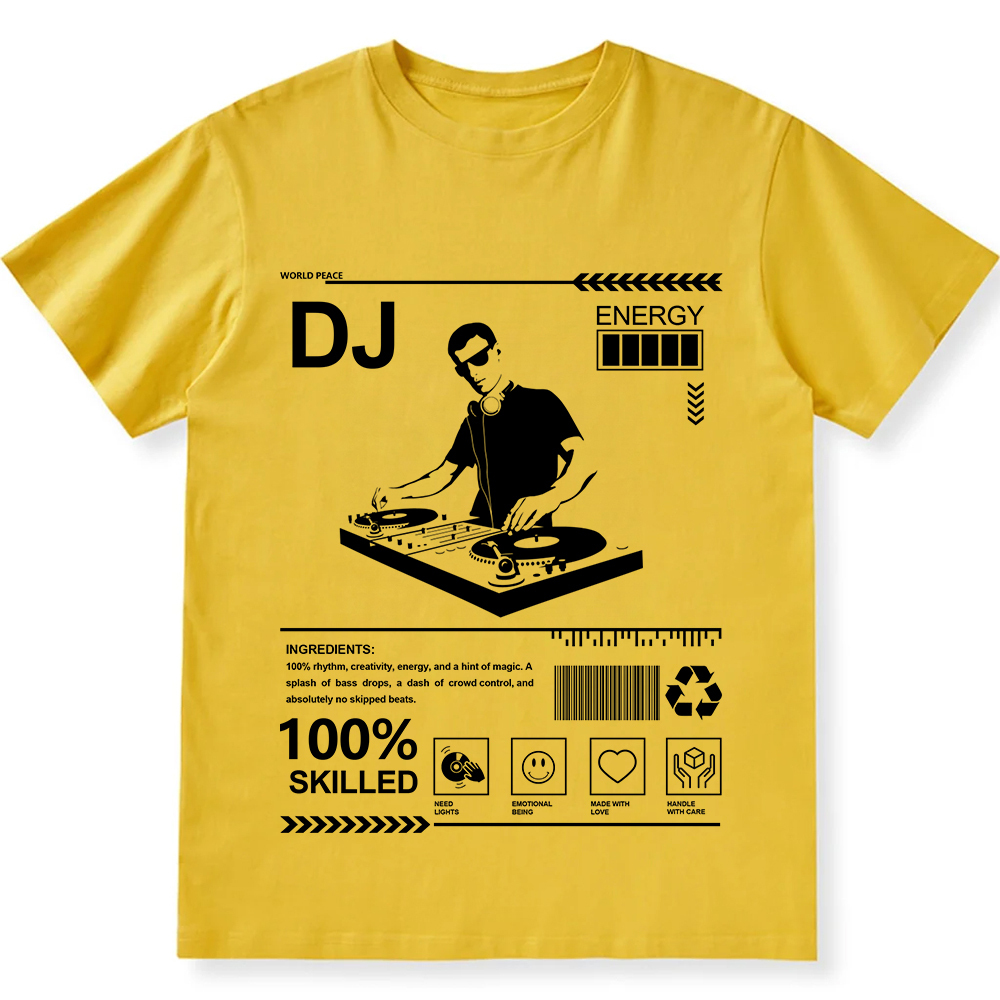 DJ Unisex Fit Cotton T-Shirt wearishow