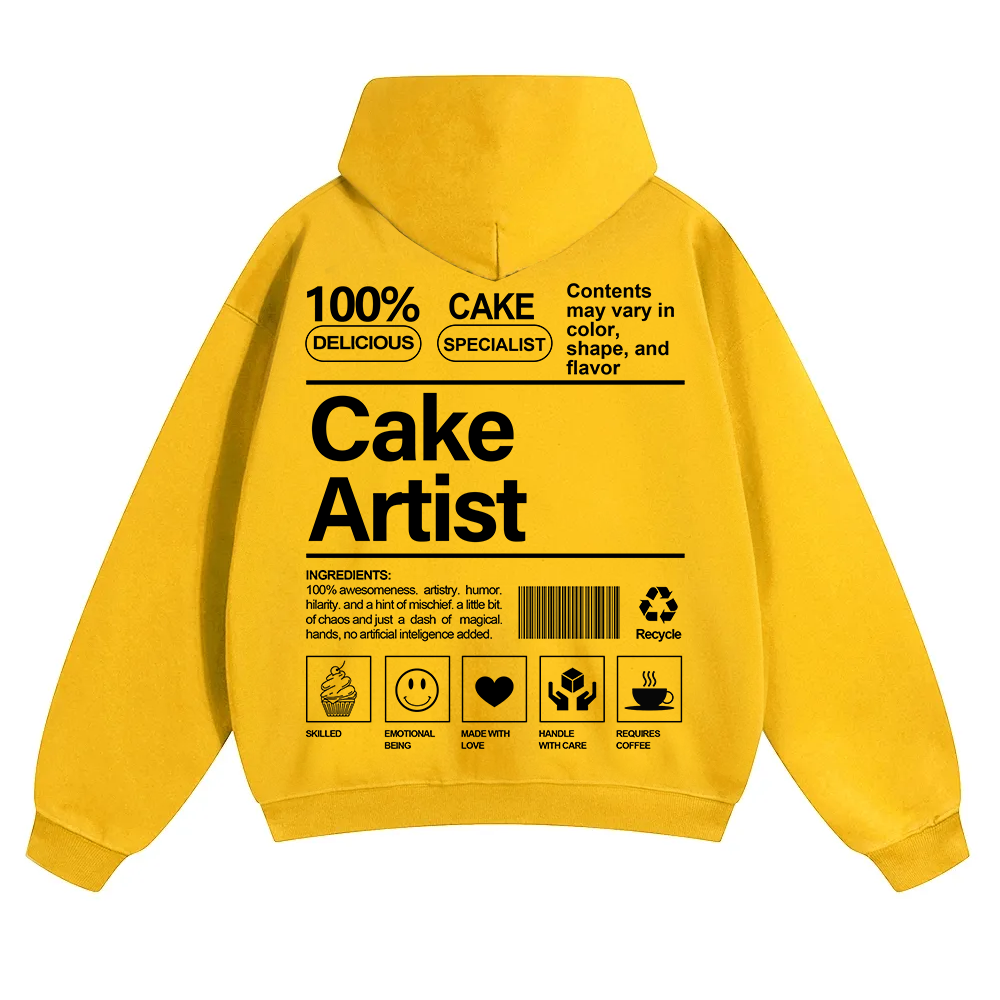 Cake Artist  Unisex Solid Color Hoodie wearishow