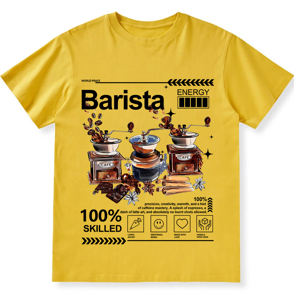 Barista  Unisex Fit Cotton T-Shirt wearishow