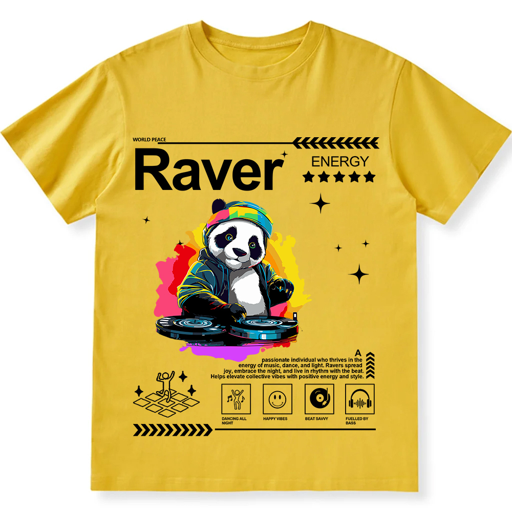 Raver Unisex Fit Cotton T-Shirt wearishow