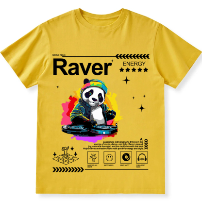 Raver Unisex Fit Cotton T-Shirt wearishow