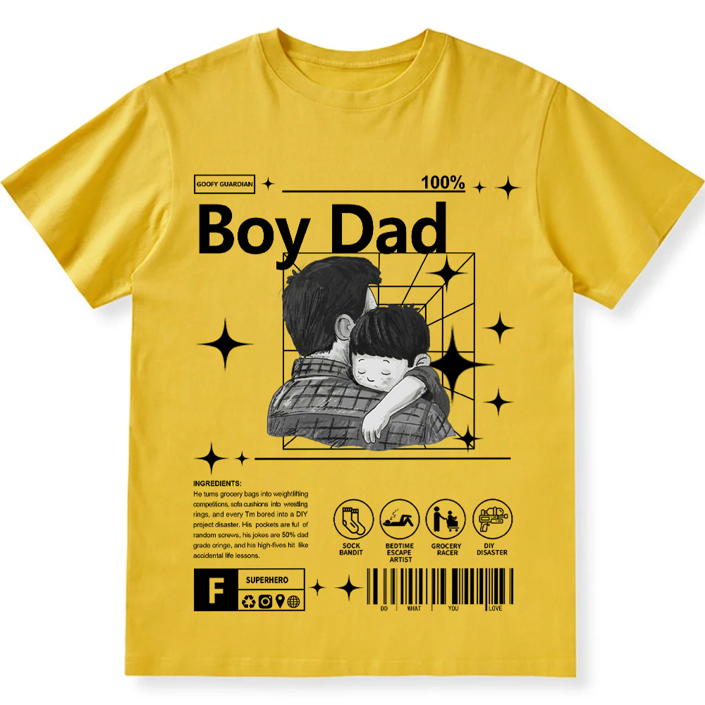 Boy Dad Unisex Fit Cotton T-Shirt wearishow